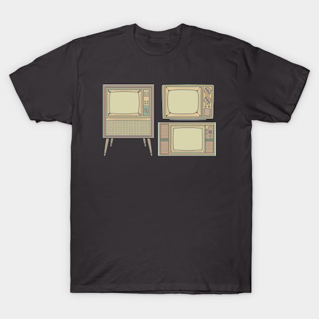 Yellow Classic Television T-Shirt by milhad